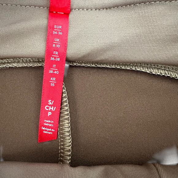 Spanx Women's High Waist Faux Suede Size Leggings S Taupe Camel Brown Microfiber - Picture 9 of 12